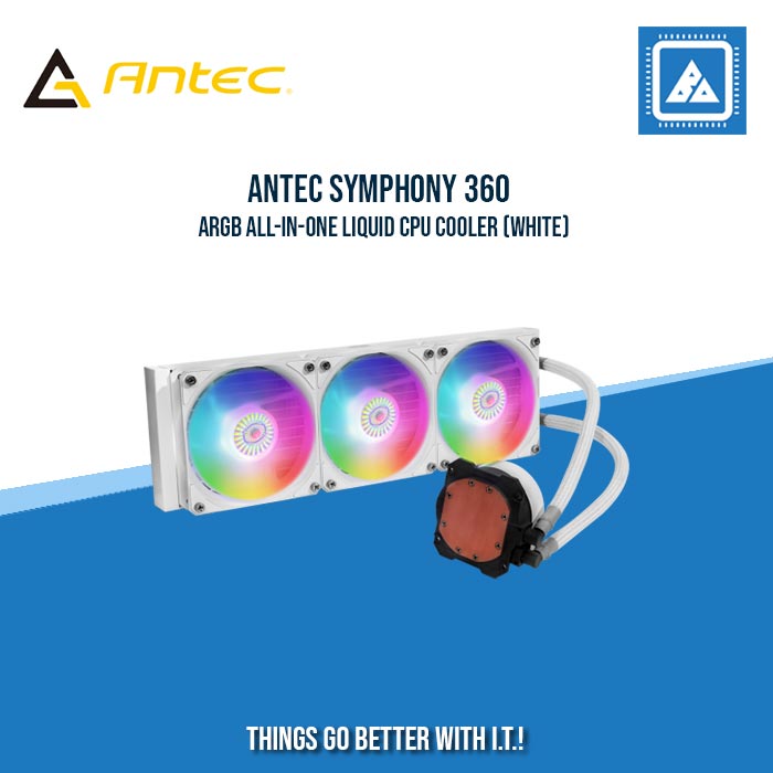 ANTEC SYMPHONY 360 ARGB ALL-IN-ONE LIQUID CPU COOLER (WHITE) ANTEC SYMPHONY 360 ARGB ALL-IN-ONE LIQUID CPU COOLER (WHITE)